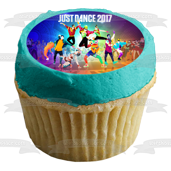 Imagen comestible para decoración de tarta con portada del juego Just Dance 2017 ABPID07578 