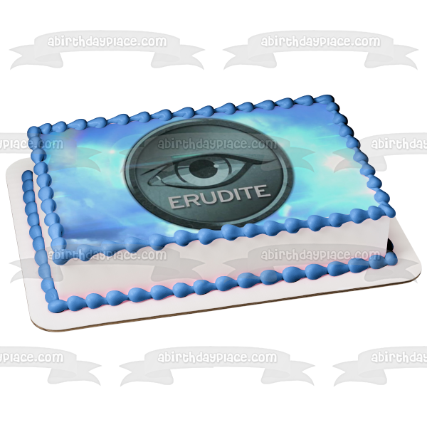 Divergente Erudito el Inteligente con un fondo de cielo Imagen comestible para decoración de tarta ABPID07585 