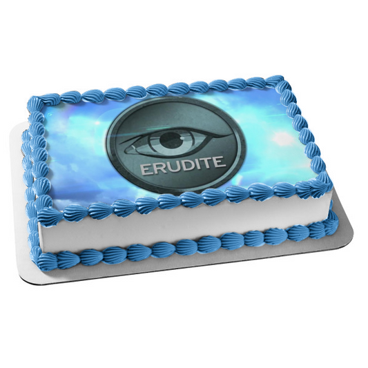 Divergent Erudite the Intelligent with a Sky Background Edible Cake Topper Image ABPID07585