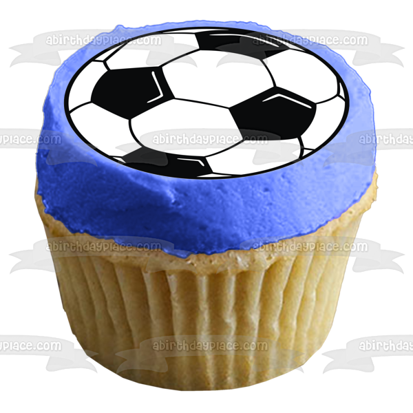 Imagen comestible para decoración de tarta de balón de fútbol ABPID07757 