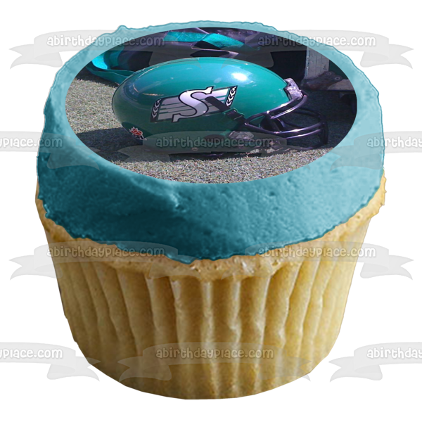 Saskatchewan Roughriders Canadian Football League CFL Casco comestible para tarta imagen ABPID07781 