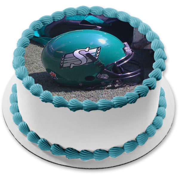 Saskatchewan Roughriders Canadian Football League CFL Casco comestible para tarta imagen ABPID07781 