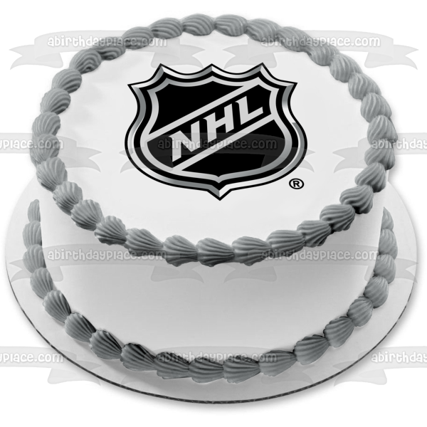 Imagen comestible para tarta con logotipo de la Liga Nacional de Hockey NHL ABPID07948 