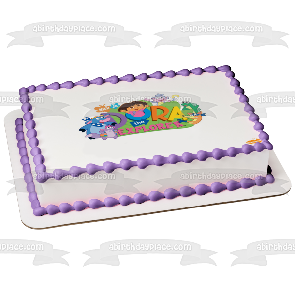 Dora la Exploradora Botas Swiper Tico Benny Isa Imagen comestible para decoración de tarta ABPID07798 