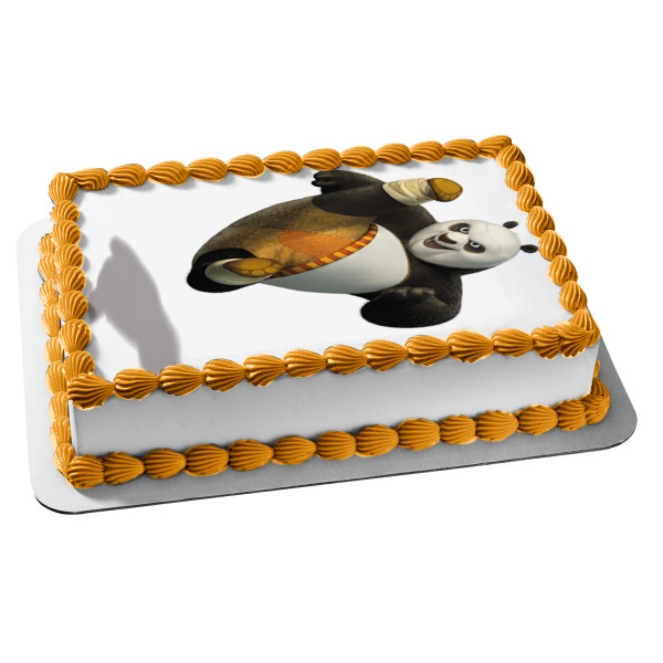 Imagen comestible para tarta de Kung Fu Panda Po saltando ABPID07973 