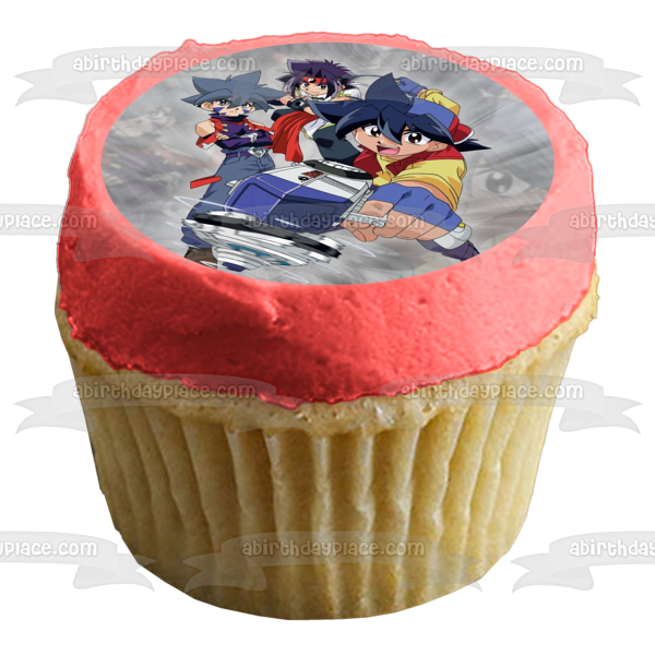 Imagen comestible para decoración de tarta de Beyblade Burst Tyson Kai y Hiro ABPID08055 