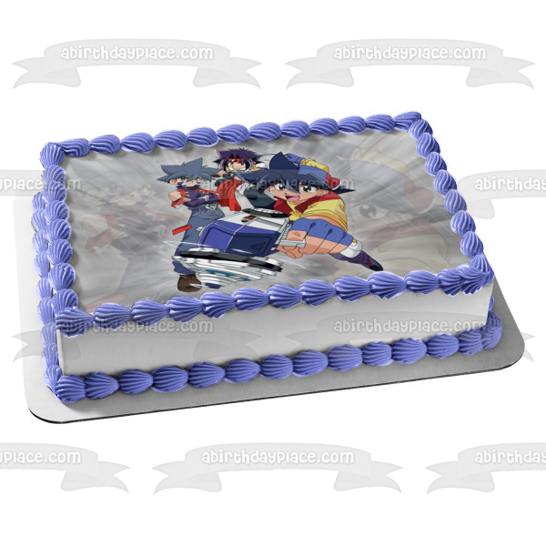 Imagen comestible para decoración de tarta de Beyblade Burst Tyson Kai y Hiro ABPID08055 