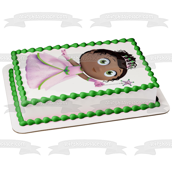 Decoración comestible para tarta con la princesa Pea Magic y su varita de la Patrulla Canina, imagen ABPID07865