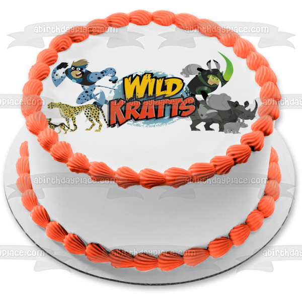 Wild Kratts Chris Kratt Martin Kratt Cheetas Rinocerontes Imagen comestible para tarta ABPID07879 