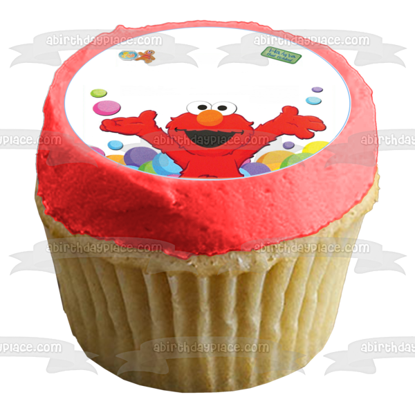 Barrio Sésamo Tickle Me Elmo Ja Ja Ja Que Cosquillas Imagen comestible para decoración de tarta ABPID08407 