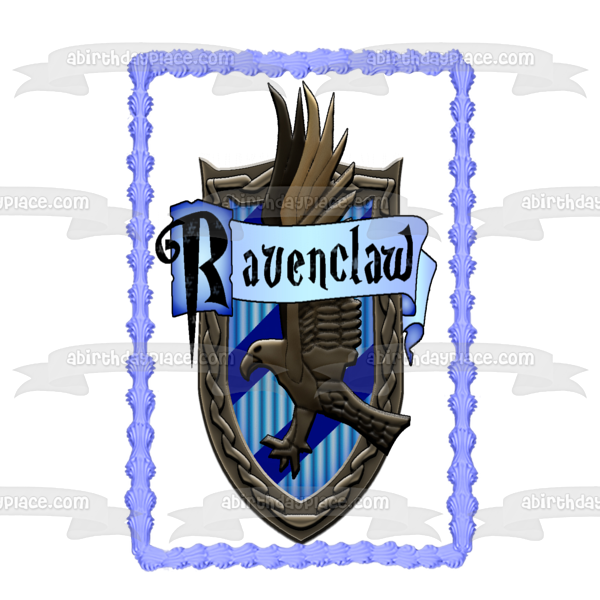 Imagen comestible para decoración de tarta con escudo de Ravenclaw de Harry Potter ABPID08134 