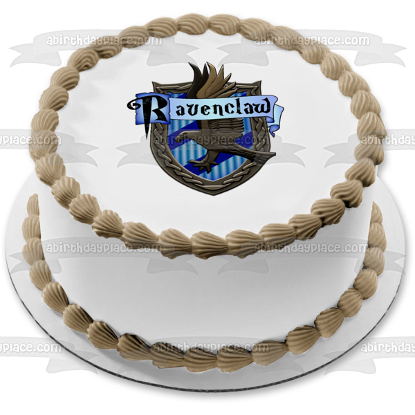 Imagen comestible para decoración de tarta con escudo de Ravenclaw de Harry Potter ABPID08134 