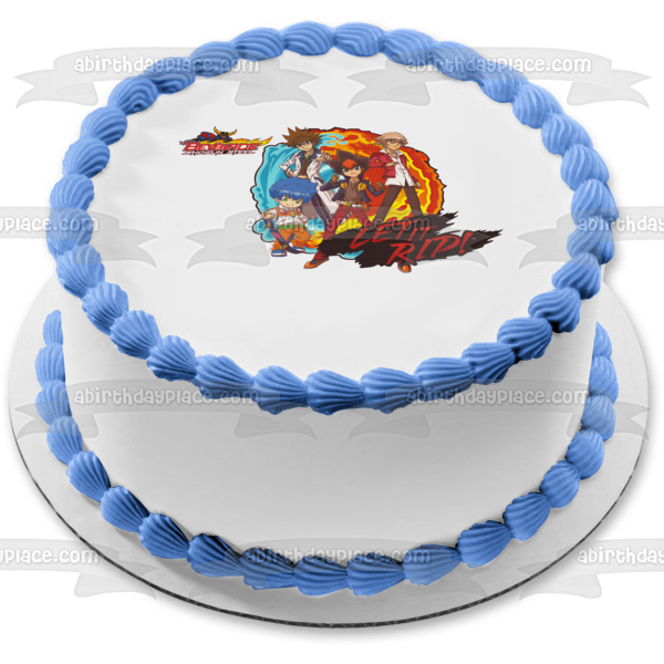 Imagen comestible para decoración de tarta Beyblade Shogun Steel Let It Rip ABPID08145 