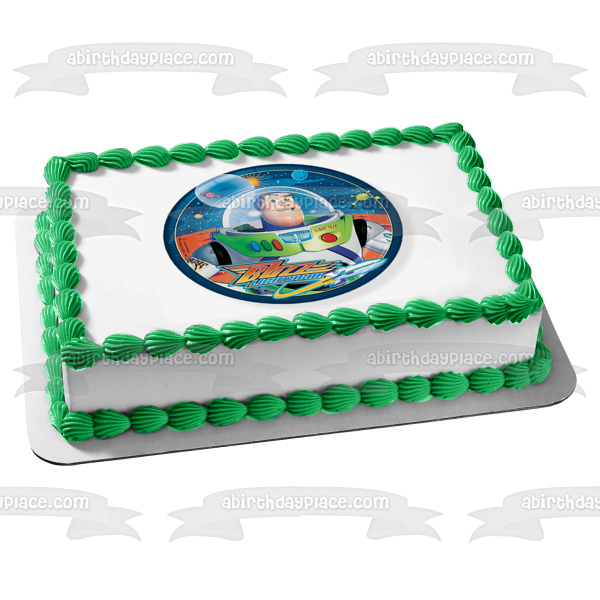 Toy Story Buzz Lightyear Planetas Estrellas Imagen comestible para decoración de tarta ABPID08418 