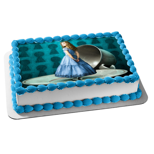 Baby in Wonderland Alice Image Edible Cake Topper Frosting sheet