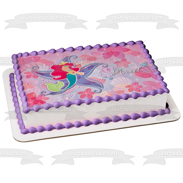 Imagen comestible para tarta comestible de la princesa La Sirenita Ariel de Disney ABPID08442 