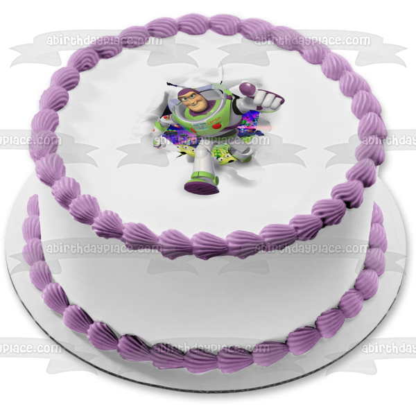 Toy Story Buzz Lightyear Space Ranger - Decoración comestible para tarta, imagen ABPID08447 