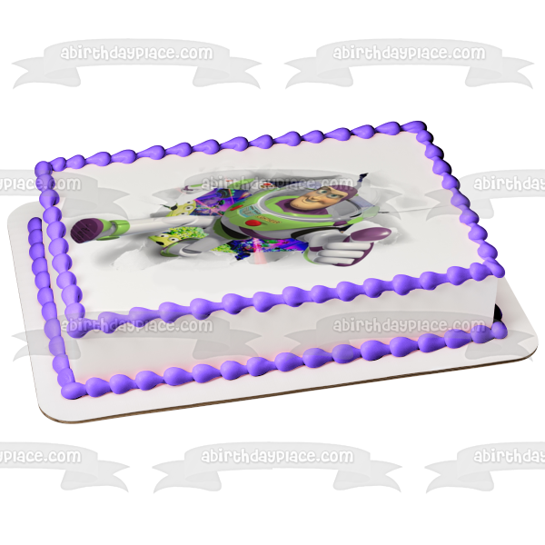 Toy Story Buzz Lightyear Space Ranger - Decoración comestible para tarta, imagen ABPID08447 