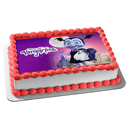 Vampirina Moonlight Stars y Gregoria - Adorno comestible para tarta, imagen ABPID08216 