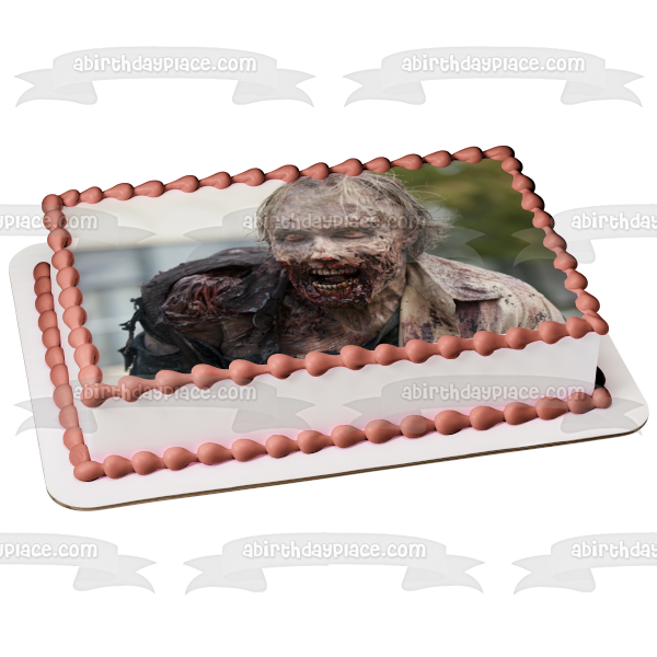 Imagen comestible para decoración de tarta zombi de The Walking Dead ABPID08261 