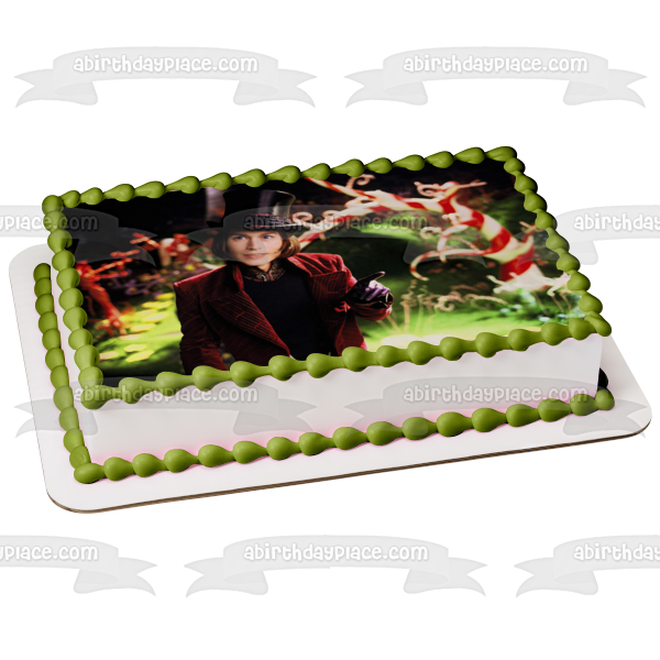 Willy Wonka Charlie y la fábrica de chocolate Adorno comestible para tarta Imagen ABPID08543 