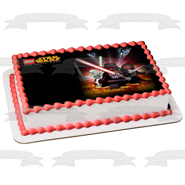 Imagen de decoración comestible para tarta con portada del videojuego LEGO Star Wars ABPID08296 