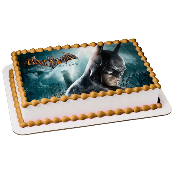 Batman Arkhav Asylum - Decoración comestible para tartas, imagen ABPID08553 