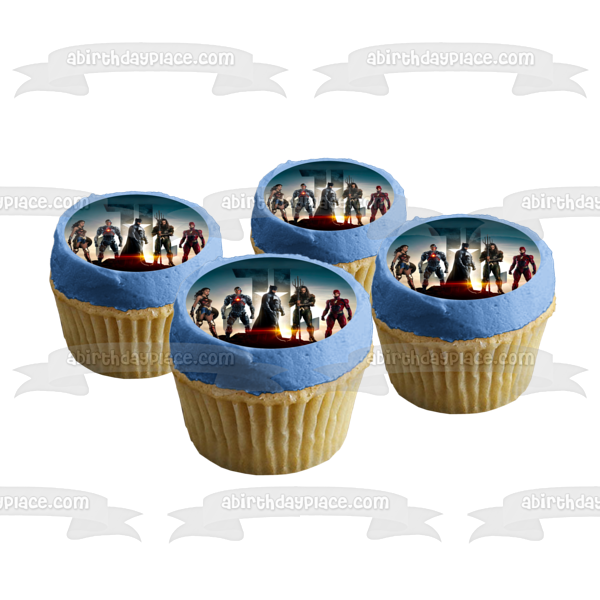 DC Comics Justice League Batman Wonder Woman Edible Cake Topper Image ABPID08749