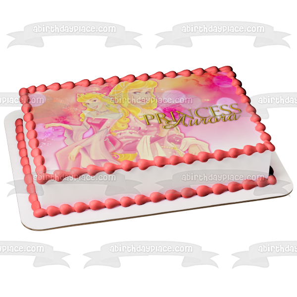 Imagen comestible para tarta comestible de la princesa Aurora de la Bella Durmiente de Disney ABPID08336 