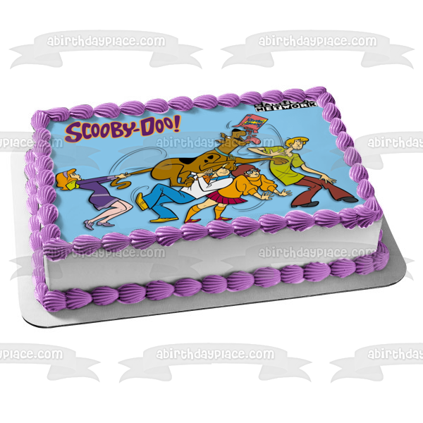 Scooby-Doo Shaggy Velma Fred Daphne Scooby Snacks Edible Cake Topper Image ABPID08341