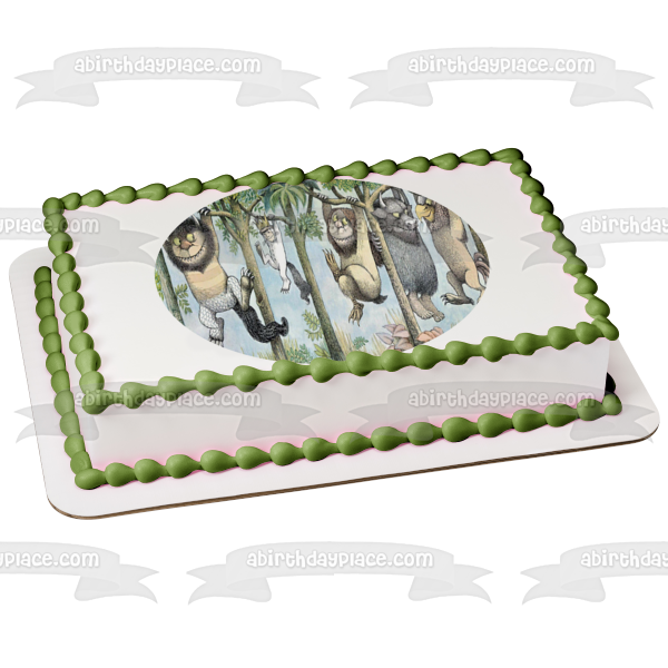 Imagen de decoración comestible para tarta donde viven los monstruos Max Monsters ABPID08385 