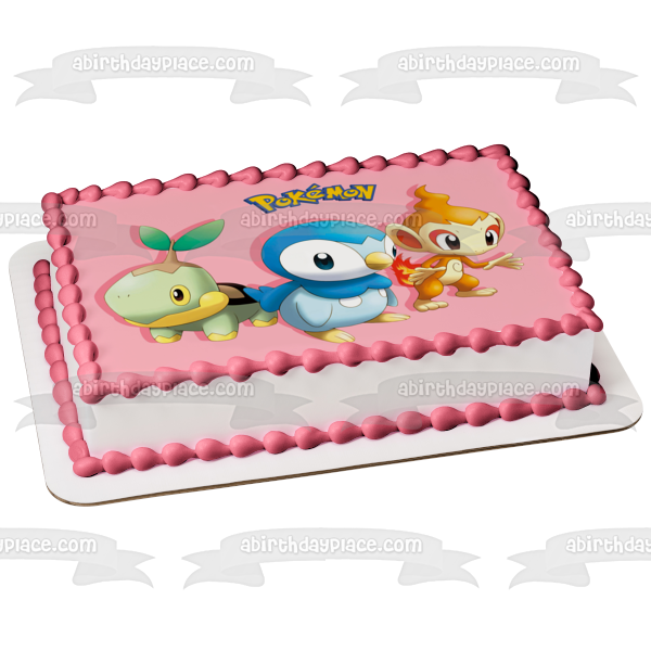 Pokemon Piplup Turtwig Chimchar Edible Cake Topper Image ABPID08829