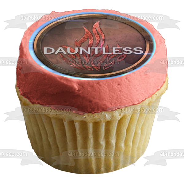 Emblema divergente de Dauntless, decoración comestible para tarta, imagen ABPID09002 