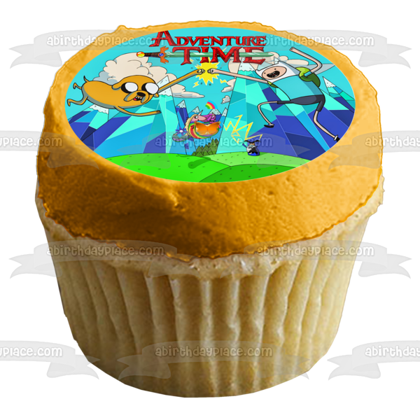 Imagen comestible para decoración de tarta de Hora de Aventuras, Finn, Jake, el perro, ABPID08840 