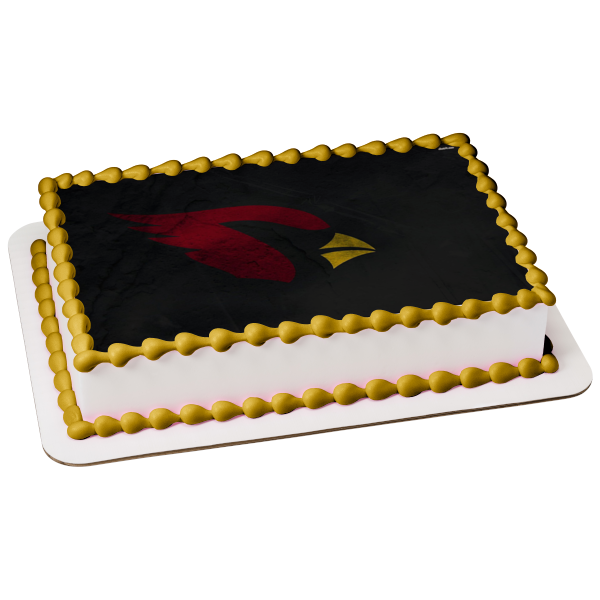 Arizona Cardinals Darkened Logo Professional American Football NFL National Football League Edible Cake Topper Image ABPID09013