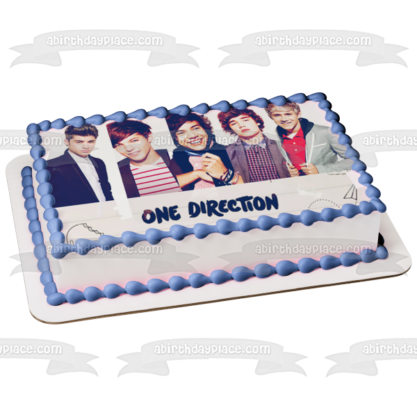 One Direction Niall Horan Liam Payne Harry Styles Louis Tomlinson Zayn Malik Edible Cake Topper Image ABPID09015