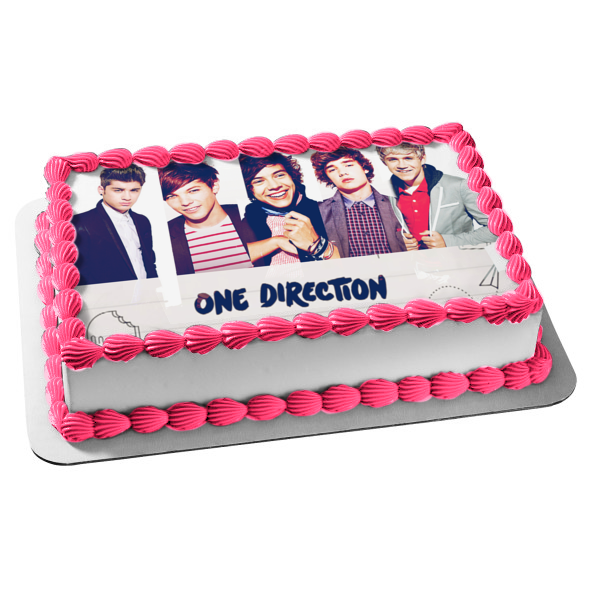 One Direction Niall Horan Liam Payne Harry Styles Louis Tomlinson Zayn Malik Edible Cake Topper Image ABPID09015