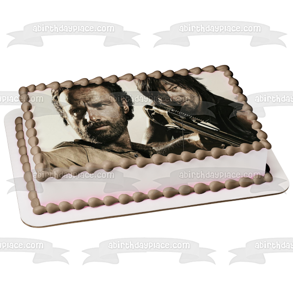 The Walking Dead Rick Grimes Daryl Dixon #2 Imagen comestible para decoración de tarta ABPID09036 