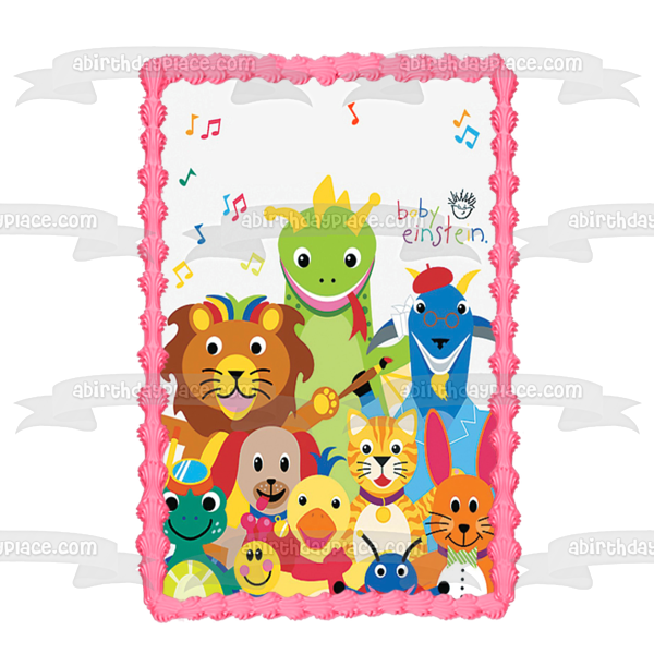 Imagen comestible para tarta con pincel musical de animales de Baby Einstein ABPID09049 