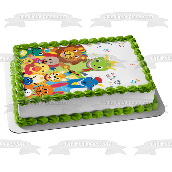 Imagen comestible para tarta con pincel musical de animales de Baby Einstein ABPID09049 