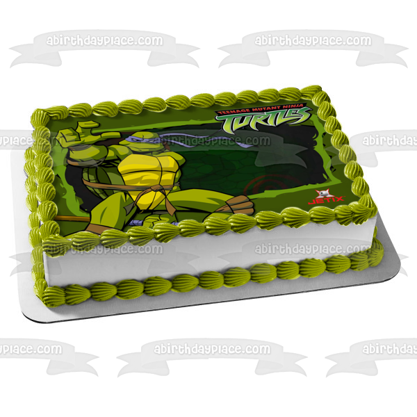 Marco de imagen comestible para decoración de tartas Tortugas Ninja mutantes adolescentes Tmnt Donatello ABPID09064