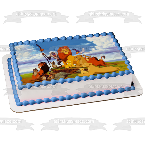 Disney The Lion King Mufasa Hyenas Edible Cake Topper Image ABPID09068