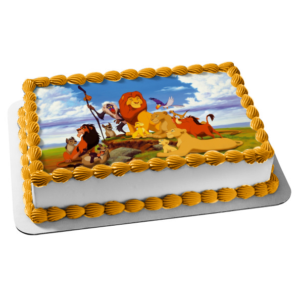 Disney The Lion King Mufasa Hyenas Edible Cake Topper Image ABPID09068