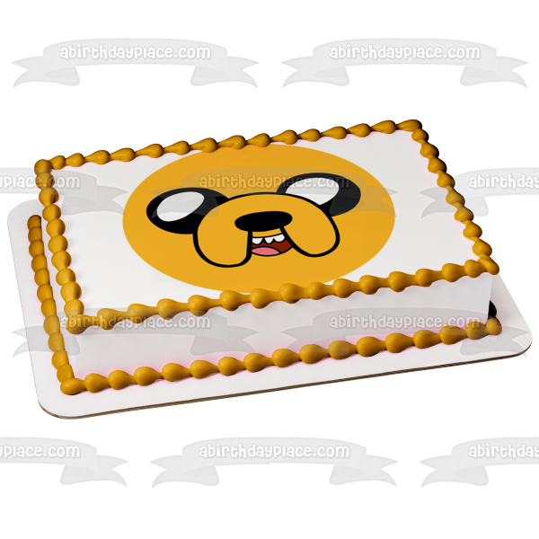 Adventure Time Jake the Dog Edible Cake Topper Image ABPID08968