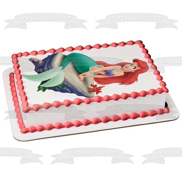 Imagen comestible para tarta de Disney La Sirenita Ariel Sebastian ABPID09431 