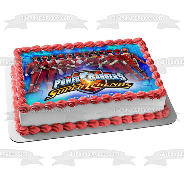 Imagen de decoración comestible para tarta Power Rangers Super Legends ABPID09153 