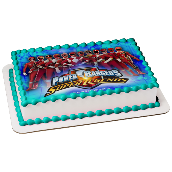 Imagen de decoración comestible para tarta Power Rangers Super Legends ABPID09153 