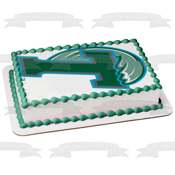 Imagen comestible para tarta con logotipo de la Universidad de Tulane Green Wave ABPID09605 