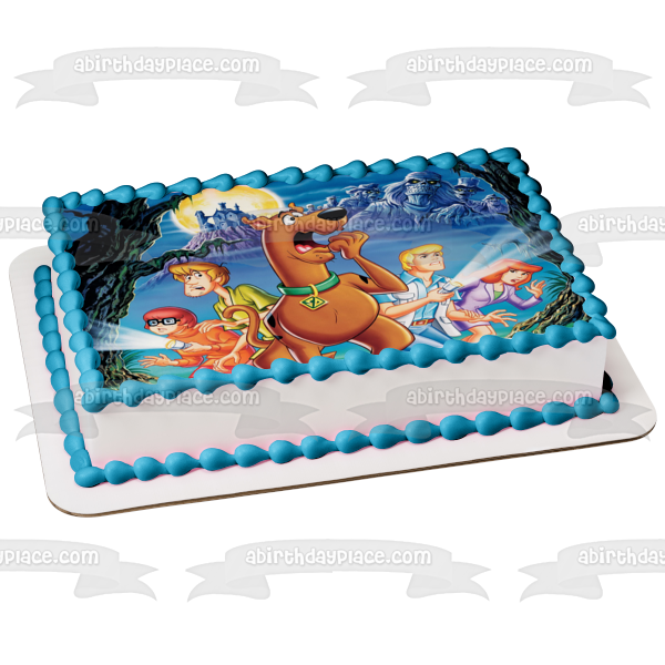 Imagen de adorno comestible para tarta de la serie de televisión animada estadounidense Scooby-Doo ABPID09184 