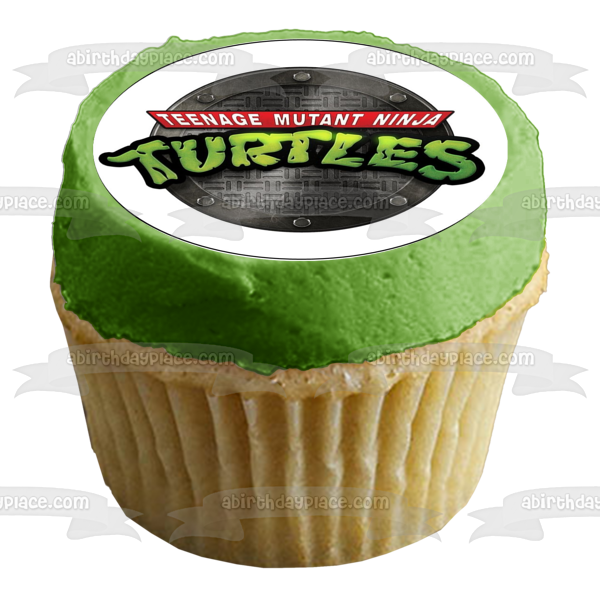 Teenage Mutant Ninja Turtles Logo Sewer Cover Edible Cake Topper Image ABPID09739